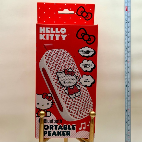 Hello Kitty Other - Hello Kitty Bluetooth Portable Speaker Rechargeable SANRIO/RED /BRAND NEW